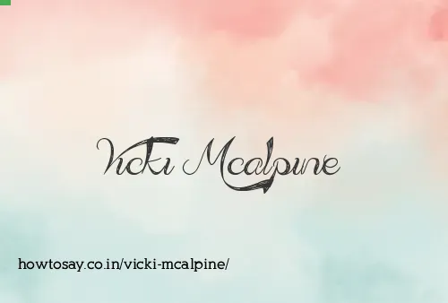 Vicki Mcalpine