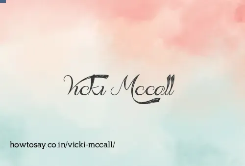 Vicki Mccall