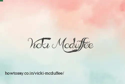 Vicki Mcduffee