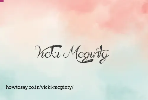 Vicki Mcginty