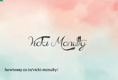 Vicki Mcnulty