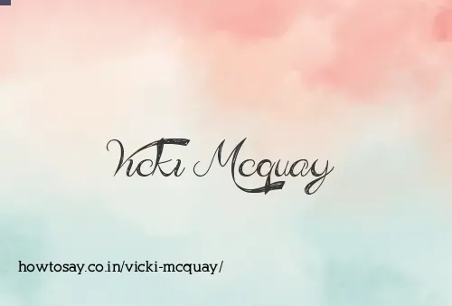 Vicki Mcquay