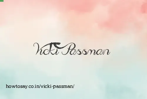 Vicki Passman