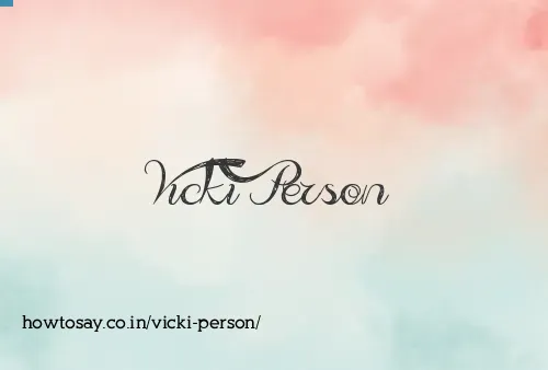 Vicki Person