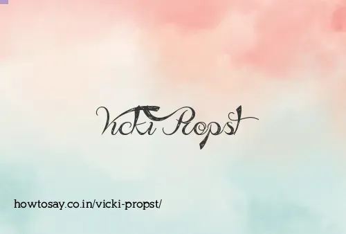 Vicki Propst
