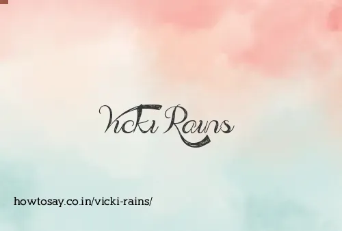 Vicki Rains