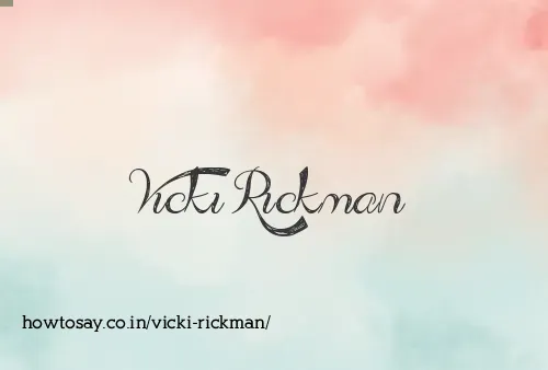 Vicki Rickman