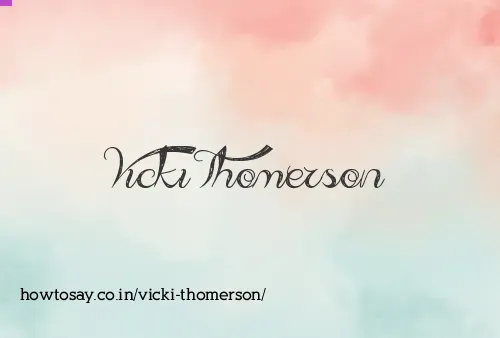 Vicki Thomerson