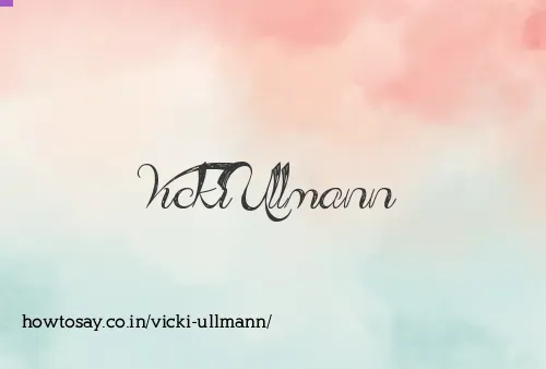 Vicki Ullmann