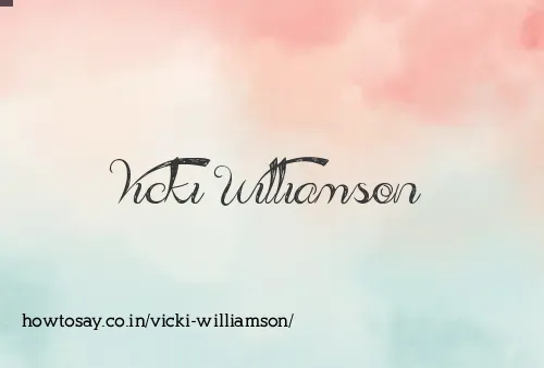 Vicki Williamson