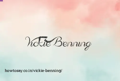 Vickie Benning