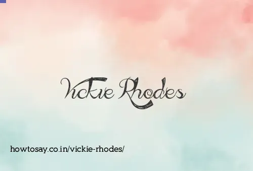 Vickie Rhodes