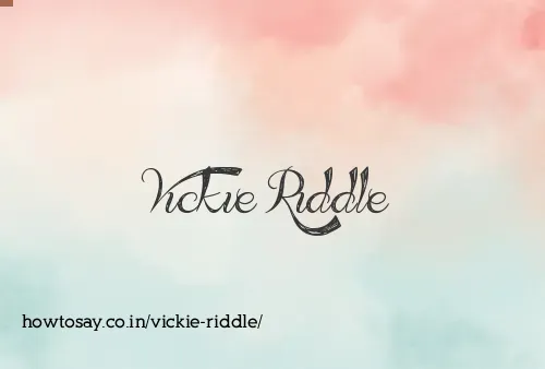 Vickie Riddle