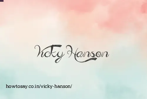 Vicky Hanson