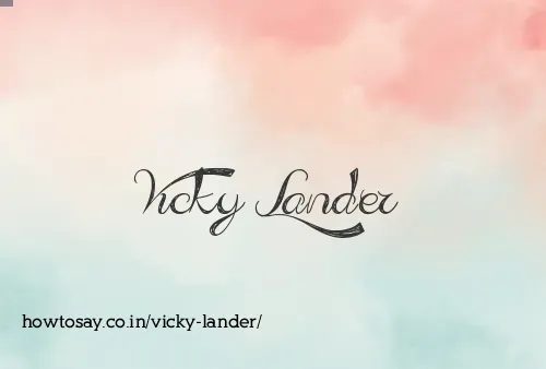 Vicky Lander