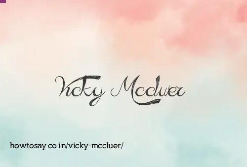 Vicky Mccluer