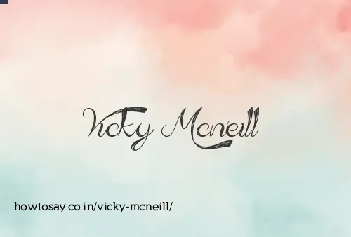 Vicky Mcneill