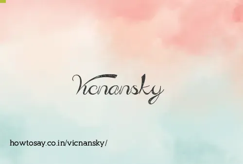 Vicnansky
