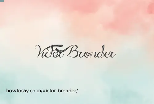 Victor Bronder