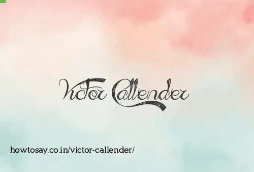 Victor Callender