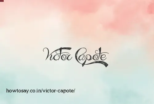 Victor Capote