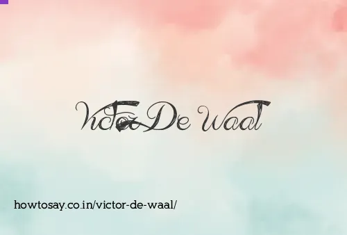 Victor De Waal