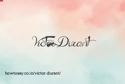 Victor Durant