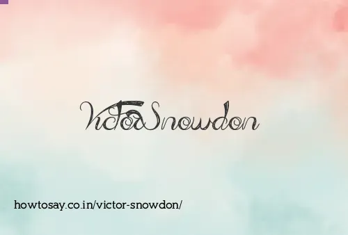 Victor Snowdon
