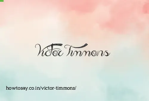 Victor Timmons