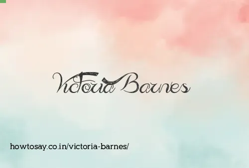 Victoria Barnes