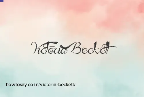 Victoria Beckett
