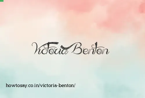 Victoria Benton