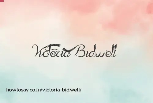 Victoria Bidwell