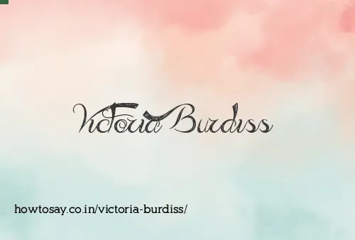 Victoria Burdiss