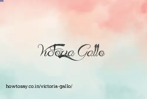 Victoria Gallo