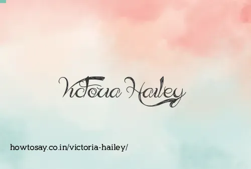 Victoria Hailey