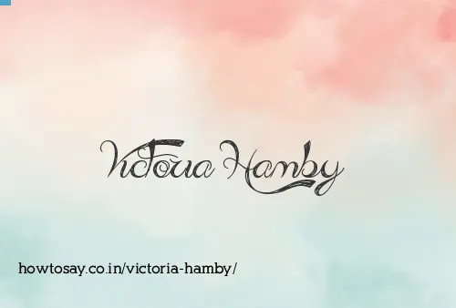 Victoria Hamby