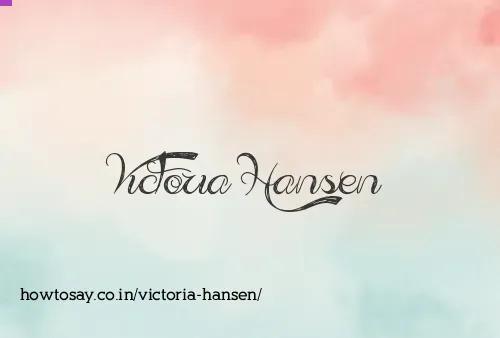 Victoria Hansen