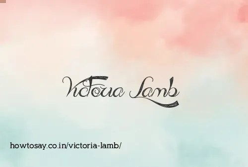 Victoria Lamb