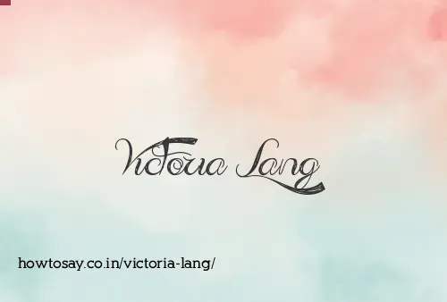 Victoria Lang