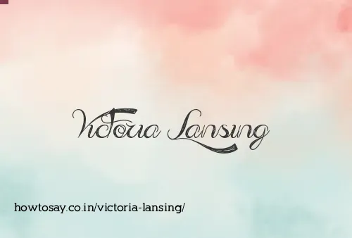 Victoria Lansing