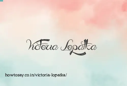 Victoria Lopatka