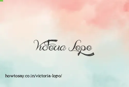 Victoria Lopo