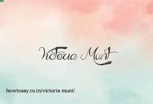 Victoria Munt