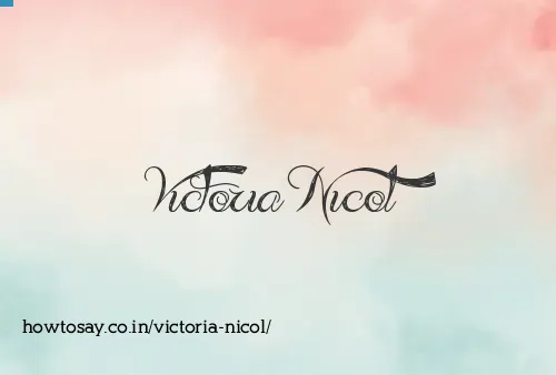 Victoria Nicol