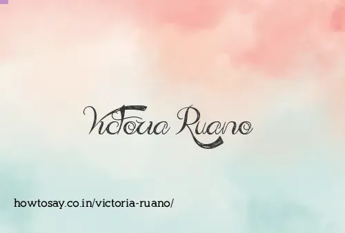 Victoria Ruano