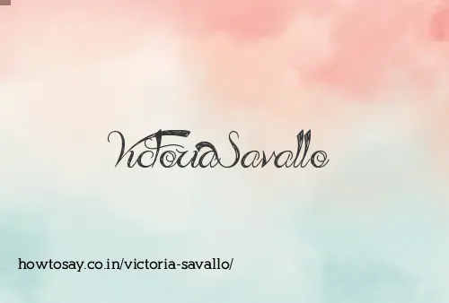 Victoria Savallo
