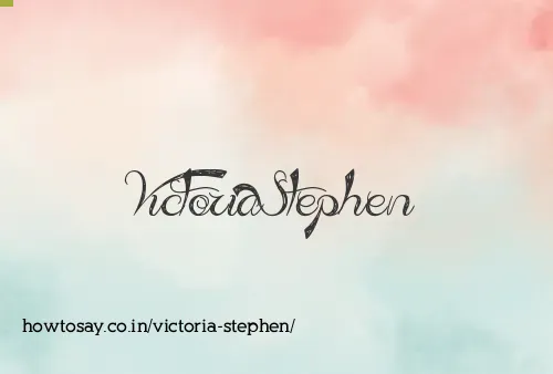 Victoria Stephen