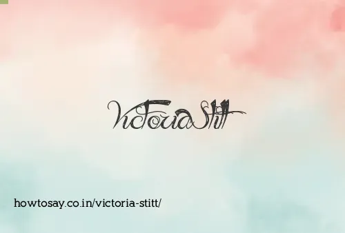 Victoria Stitt