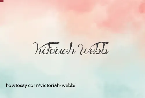 Victoriah Webb